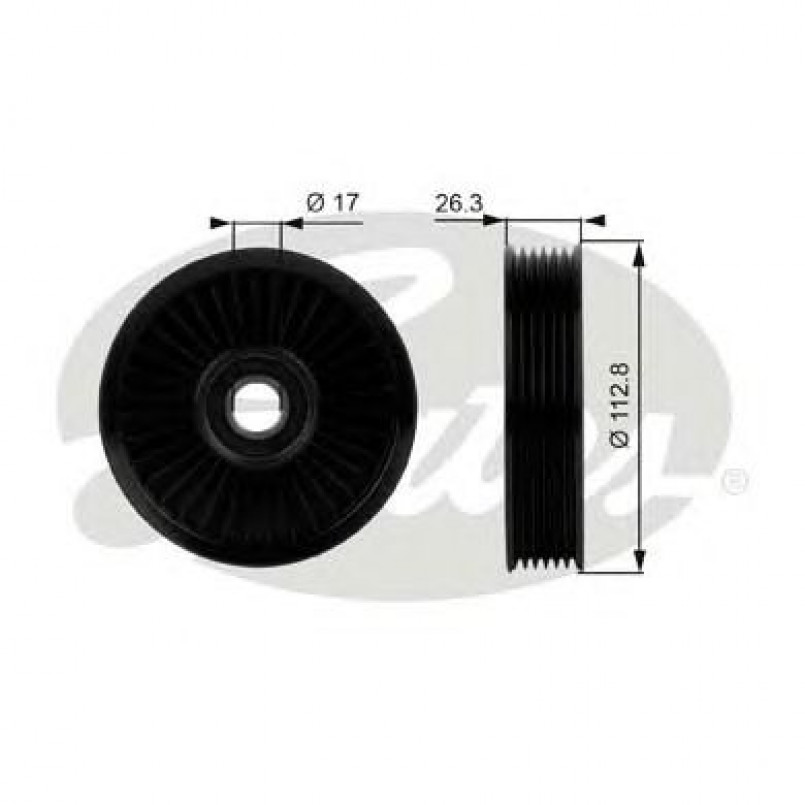 T38024 (7803-21024)  Обвідний ролик GATES DRIVEALIGN MV IDLER