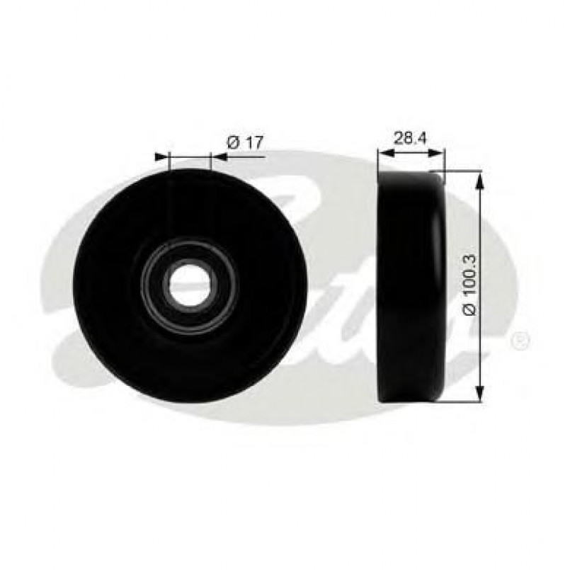 T38026 (7803-21026)  Обвідний ролик GATES DRIVEALIGN MV IDLER
