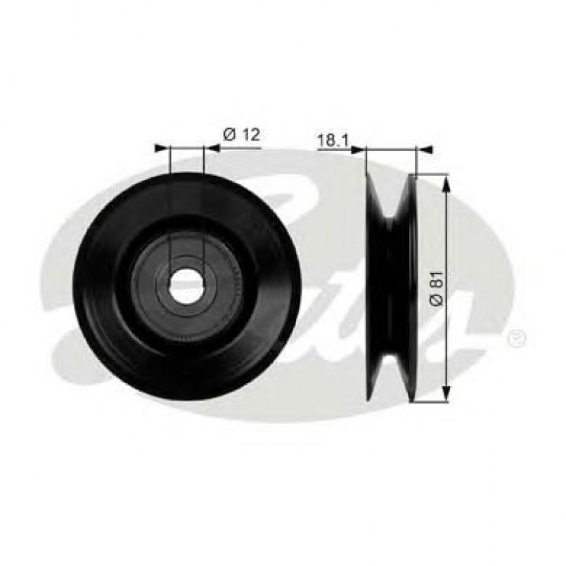 T38036 (7803-21036)  Обвідний ролик GATES DRIVEALIGN MV IDLER