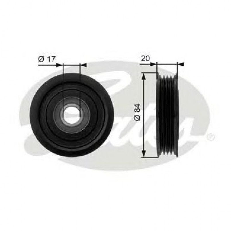 T38044 (7803-21044)  Обвідний ролик GATES DRIVEALIGN MV IDLER