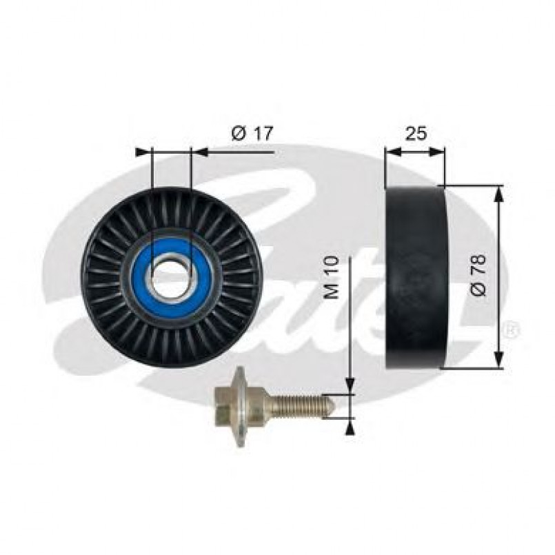 T38055 (7803-21055)  Обвідний ролик GATES DRIVEALIGN MV IDLER
