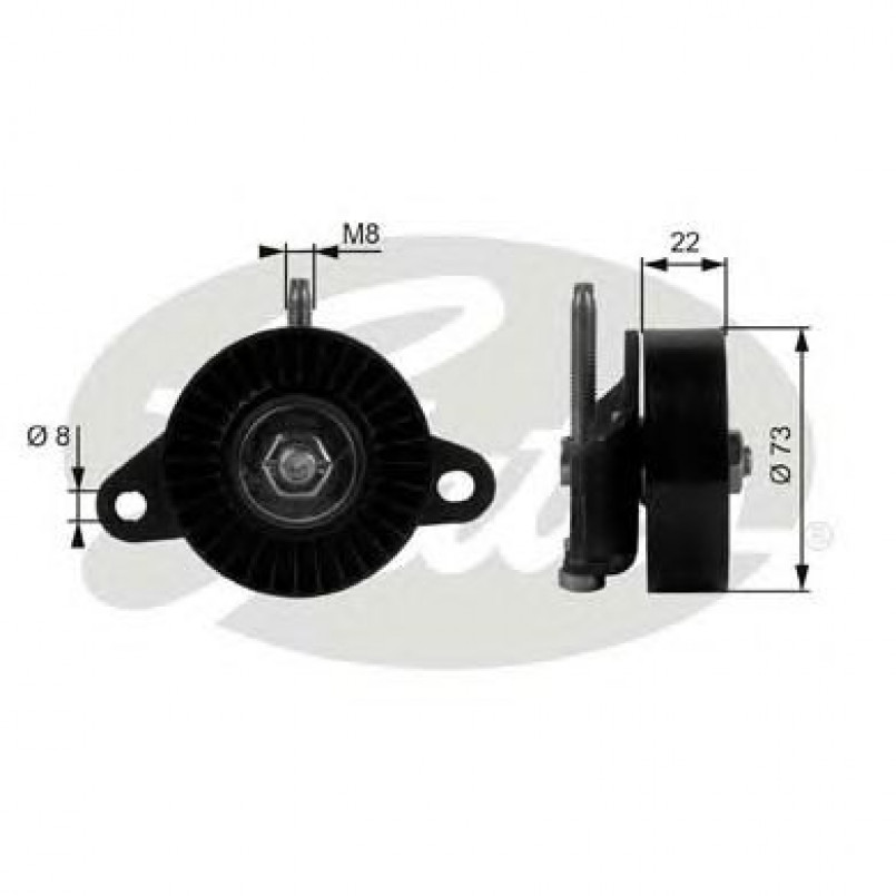 T38056 (7803-21056)  Обвідний ролик GATES DRIVEALIGN MV IDLER