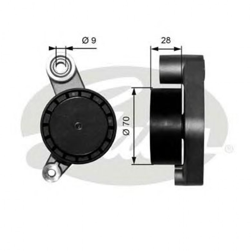 T38062 (7803-21062)  Обвідний ролик GATES DRIVEALIGN MV IDLER