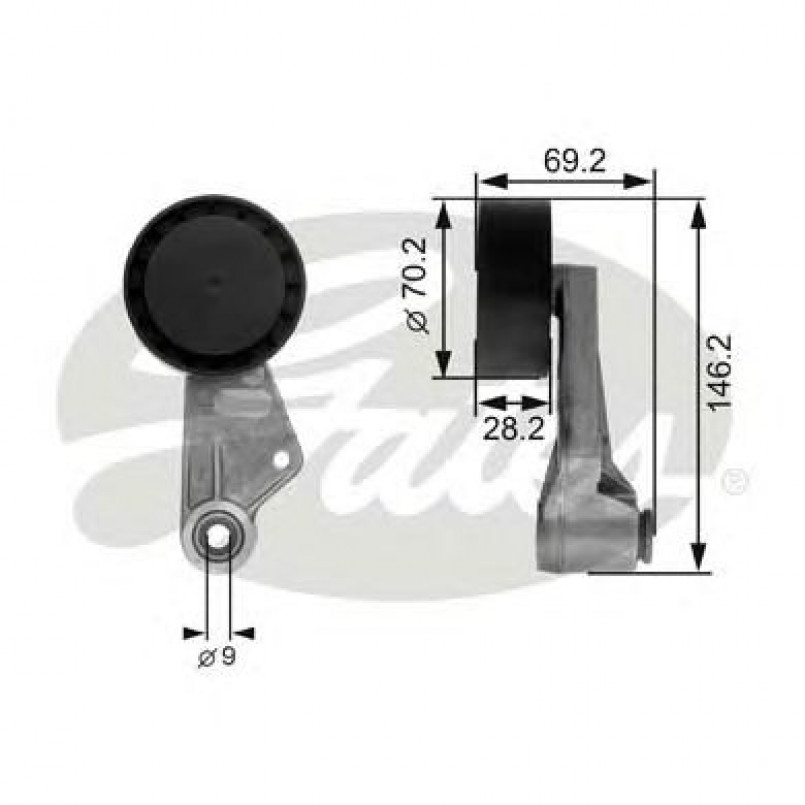 T38064 (7803-21064)  Обвідний ролик GATES DRIVEALIGN MV IDLER