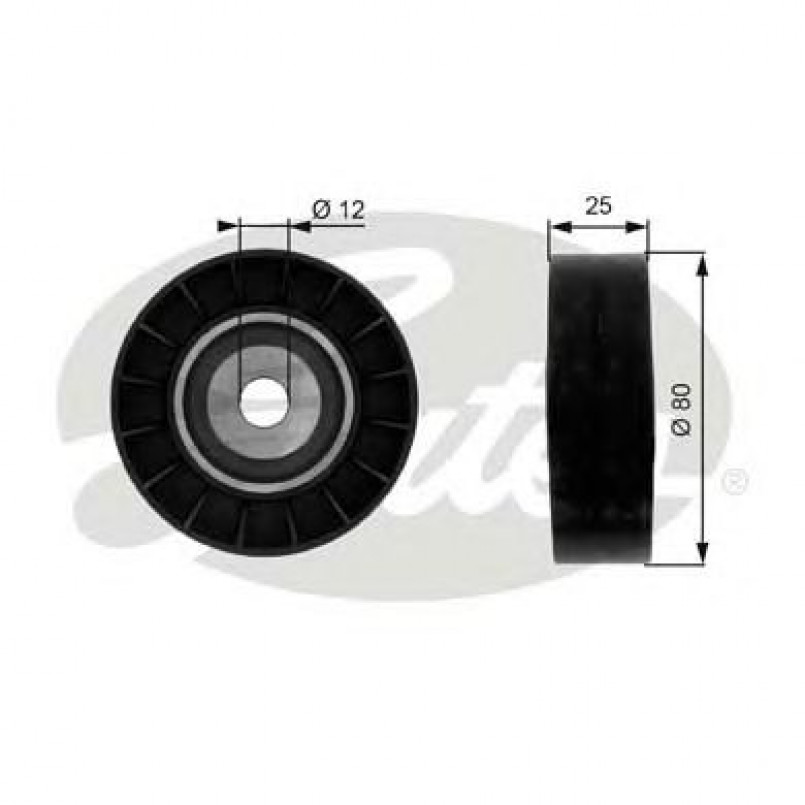 T38074 (7803-21074)  Обвідний ролик GATES DRIVEALIGN MV IDLER