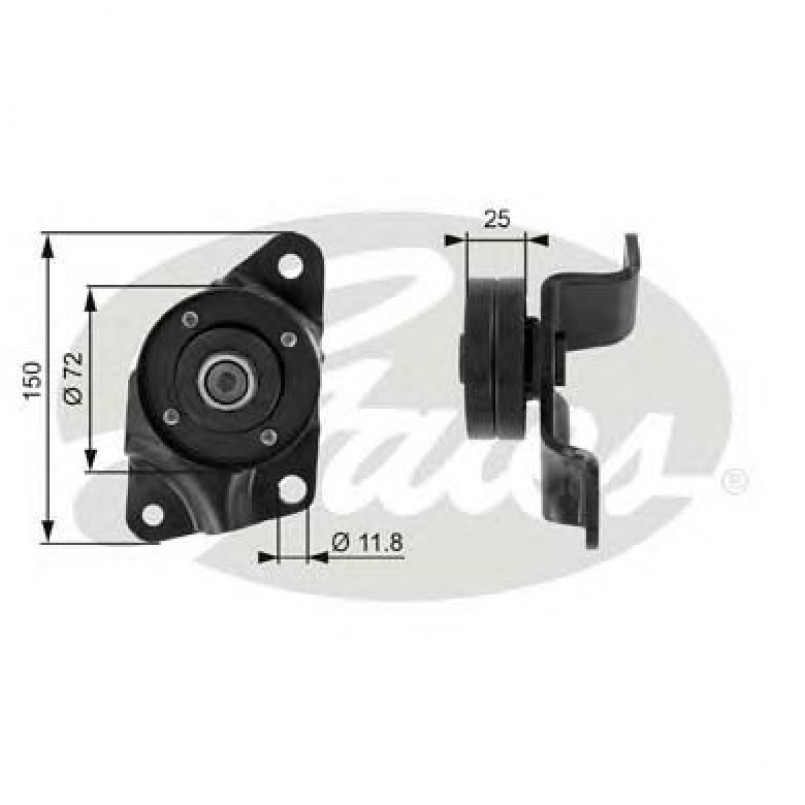 T38086 (7803-21086)  Обвідний ролик GATES DRIVEALIGN MV IDLER
