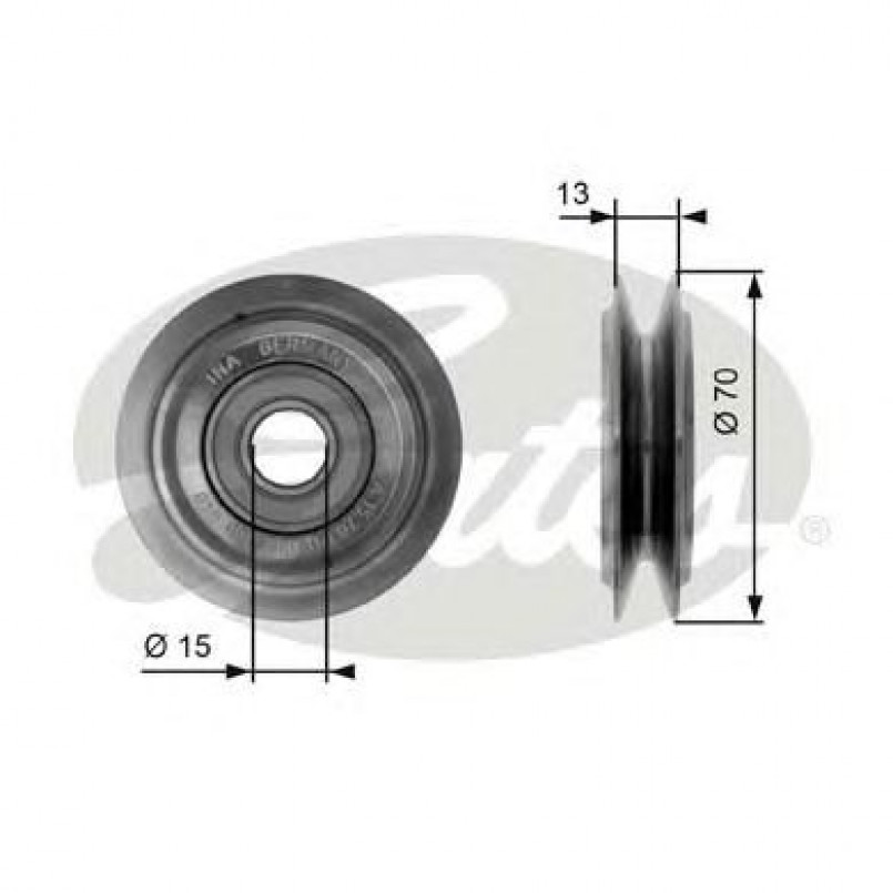 T38088 (7803-21088)  Обвідний ролик GATES DRIVEALIGN MV IDLER