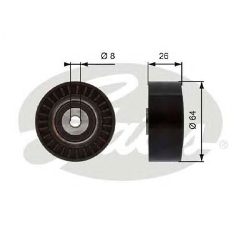 T38094 (7803-21094)  Обвідний ролик GATES DRIVEALIGN MV IDLER