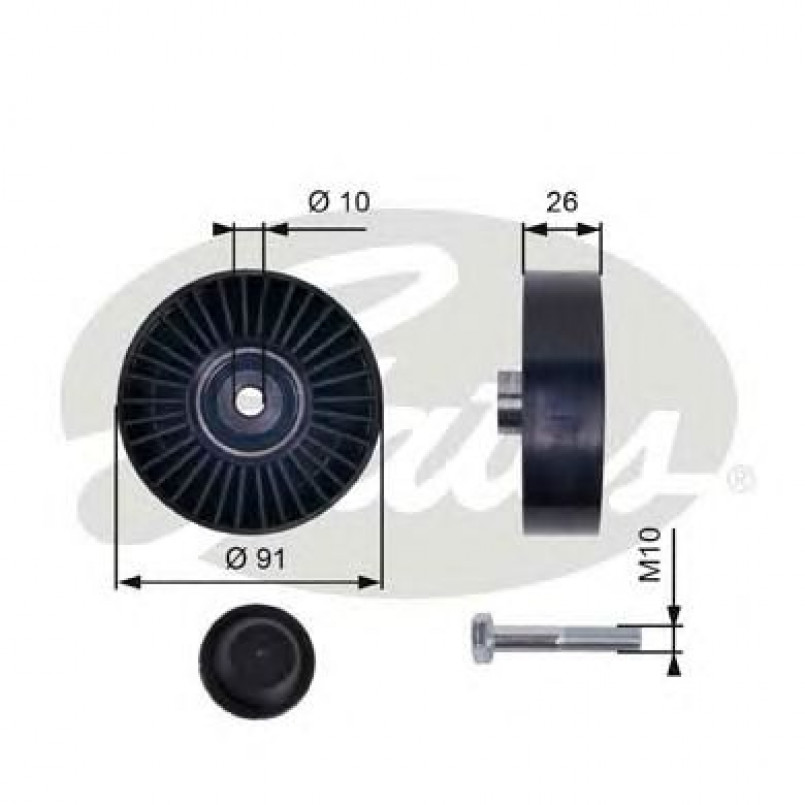 T36001 (7803-21101)  Обвідний ролик GATES DRIVEALIGN MV IDLER