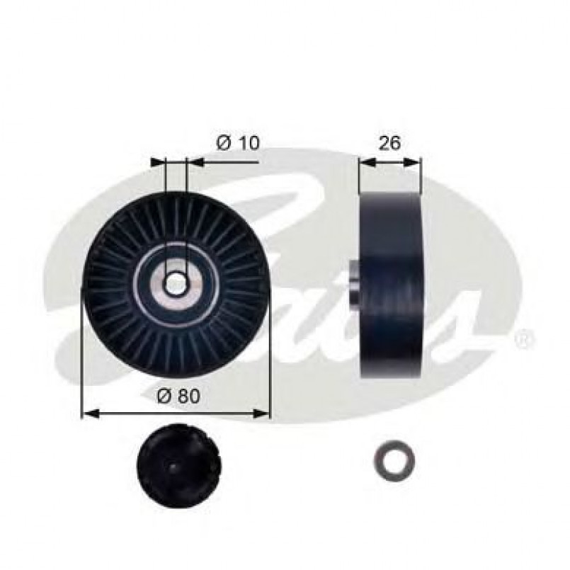 T36006 (7803-21106)  Обвідний ролик GATES DRIVEALIGN MV IDLER