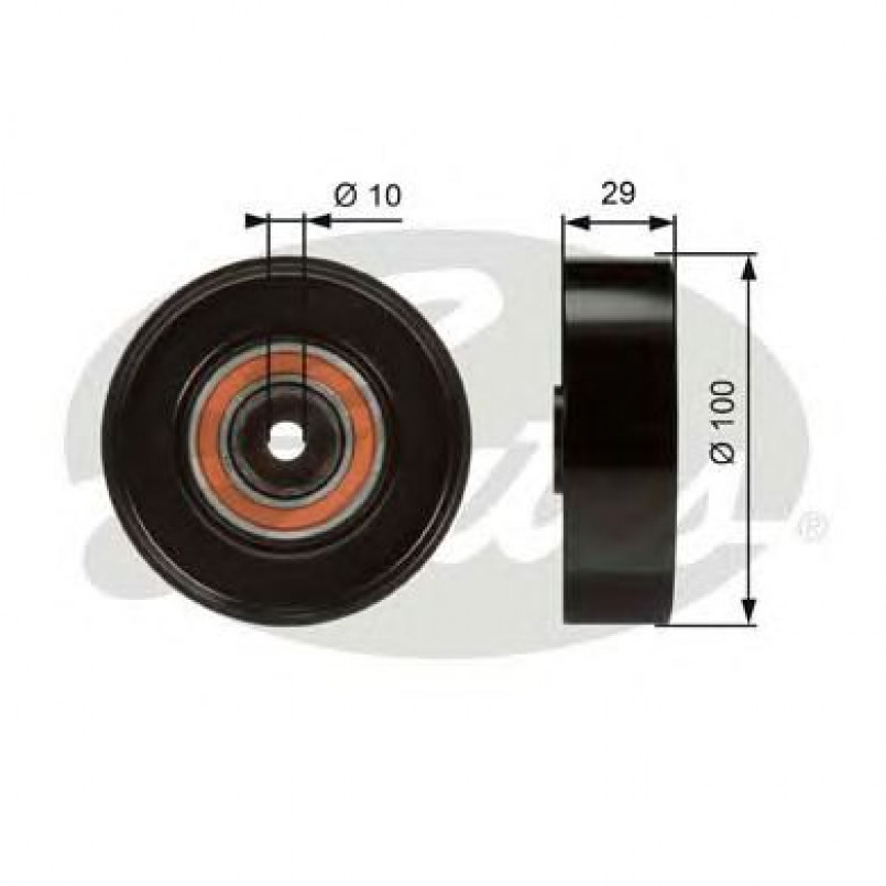 T36008 (7803-21108)  Обвідний ролик GATES DRIVEALIGN MV IDLER