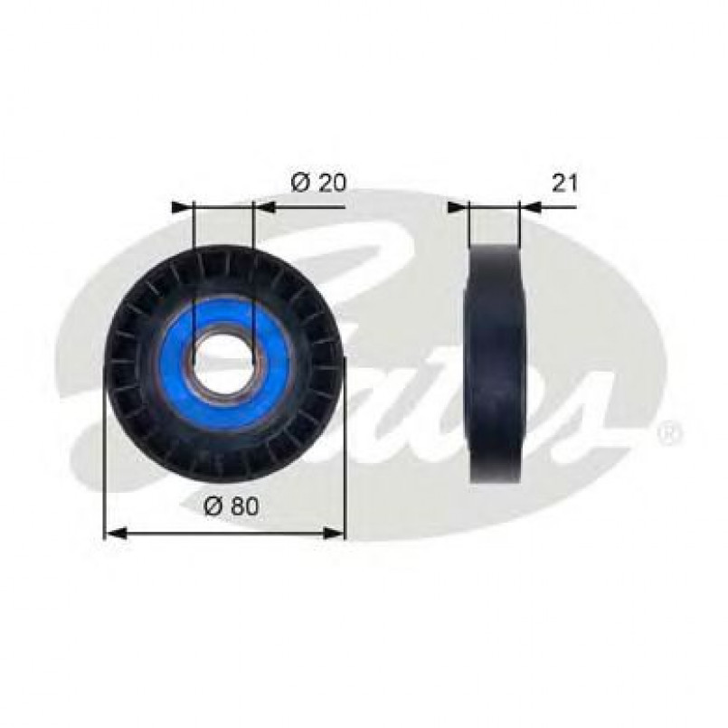 T36011 (7803-21111)  Обвідний ролик GATES DRIVEALIGN MV IDLER