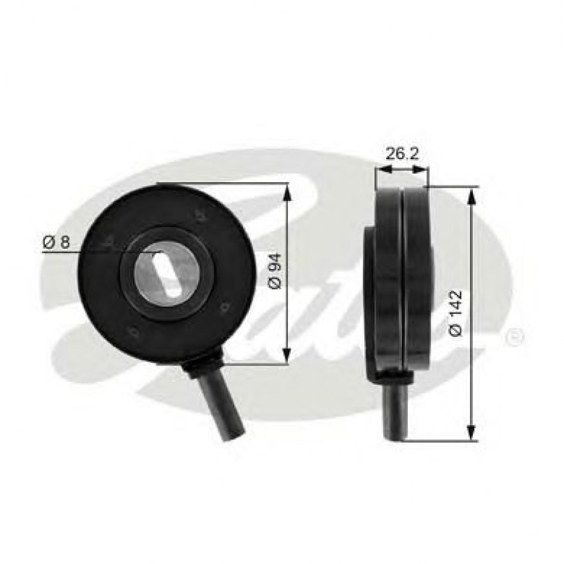 T36022 (7803-21122)  Обвідний ролик GATES DRIVEALIGN MV IDLER