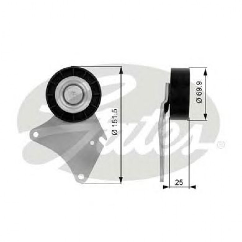 T36031 (7803-21131)  Обвідний ролик GATES DRIVEALIGN MV IDLER
