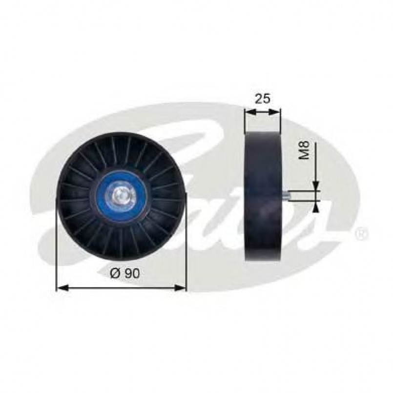 T36033 (7803-21133)  Обвідний ролик GATES DRIVEALIGN MV IDLER