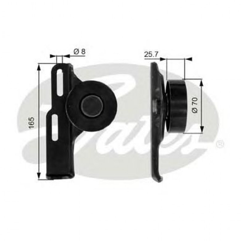 T36035 (7803-21135)  Обвідний ролик GATES DRIVEALIGN MV IDLER