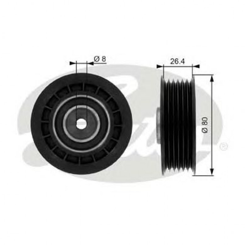 T36038 (7803-21138)  Обвідний ролик GATES DRIVEALIGN MV IDLER