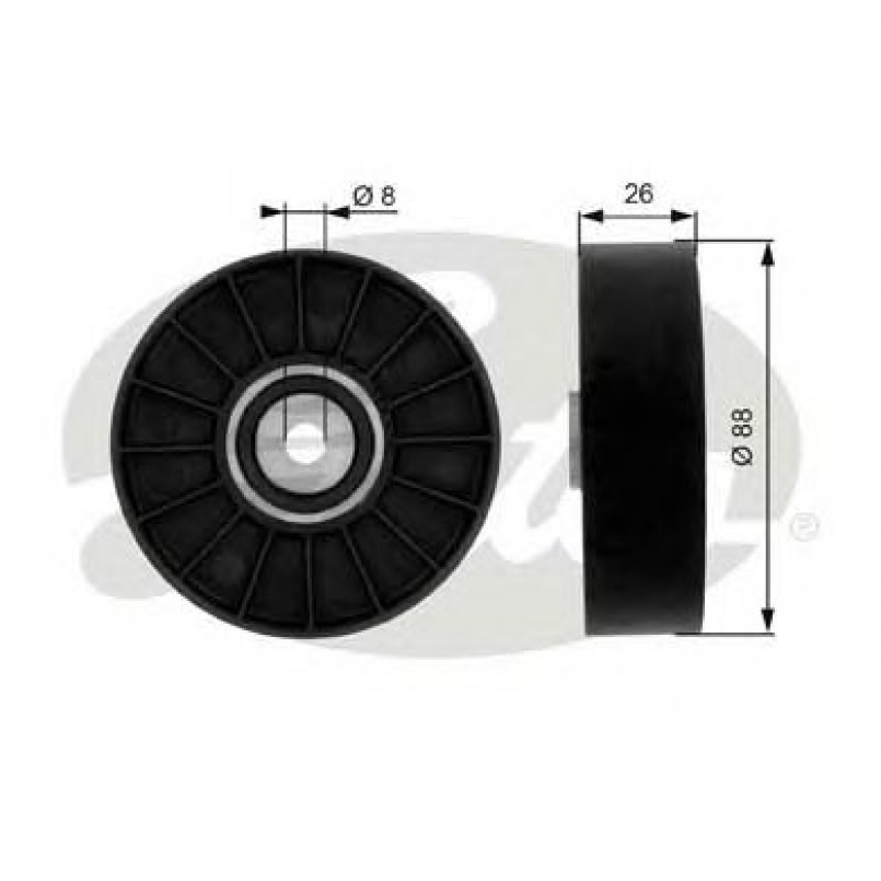 T36042 (7803-21142)  Обвідний ролик GATES DRIVEALIGN MV IDLER