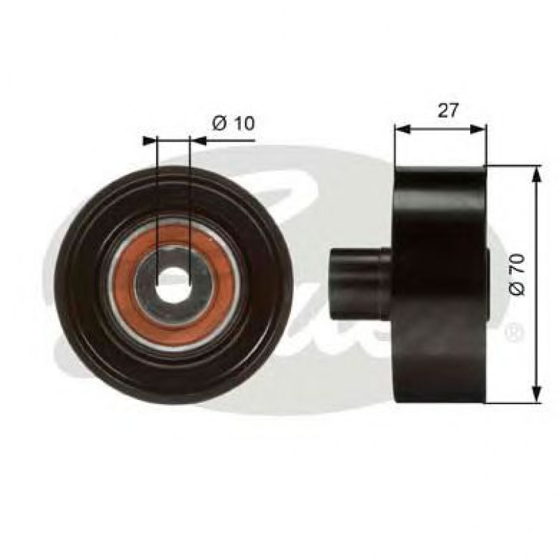 T36051 (7803-21151)  Обвідний ролик GATES DRIVEALIGN MV IDLER