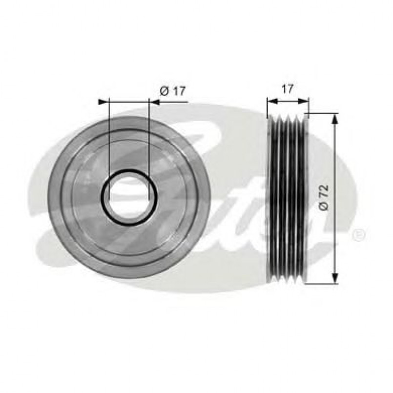 T36054 (7803-21154)  Обвідний ролик GATES DRIVEALIGN MV IDLER