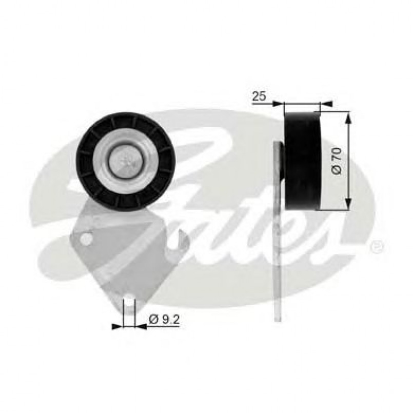 T36068 (7803-21168)  Обвідний ролик GATES DRIVEALIGN MV IDLER