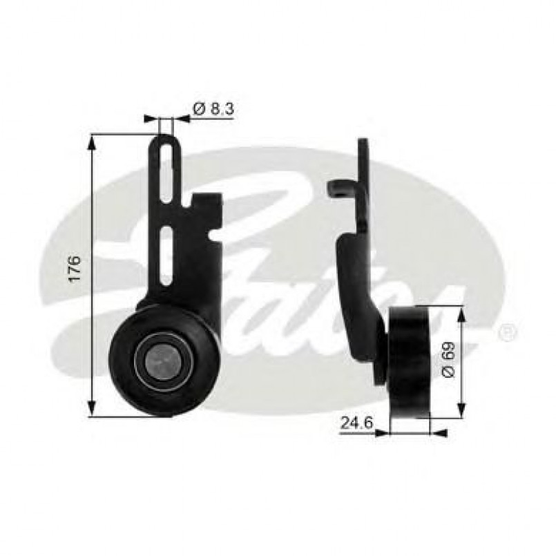 T36070 (7803-21170)  Обвідний ролик GATES DRIVEALIGN MV IDLER