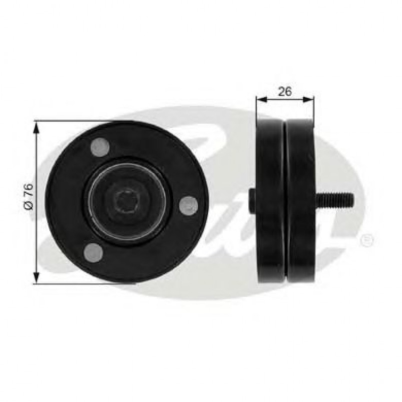 T36088 (7803-21188)  Обвідний ролик GATES DRIVEALIGN MV IDLER