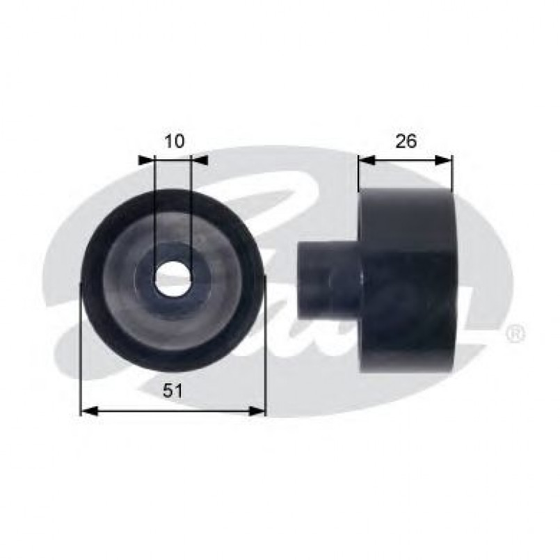 T36090 (7803-21190)  Обвідний ролик GATES DRIVEALIGN MV IDLER