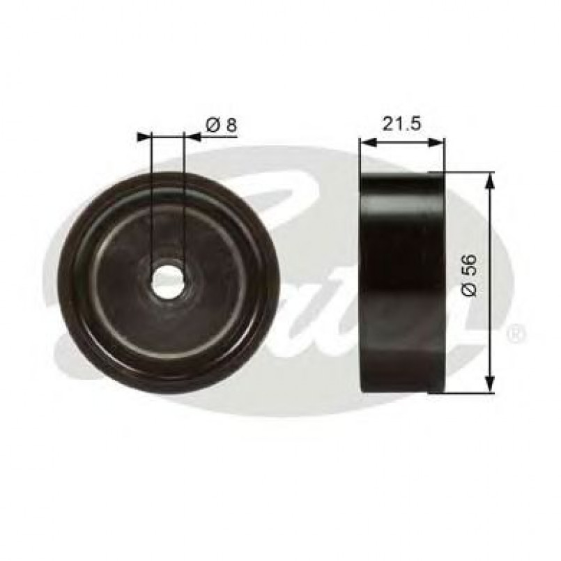T36122 (7803-21222)  Обвідний ролик GATES DRIVEALIGN MV IDLER