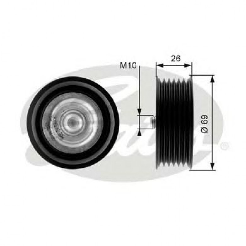 T36125 (7803-21225)  Обвідний ролик GATES DRIVEALIGN MV IDLER