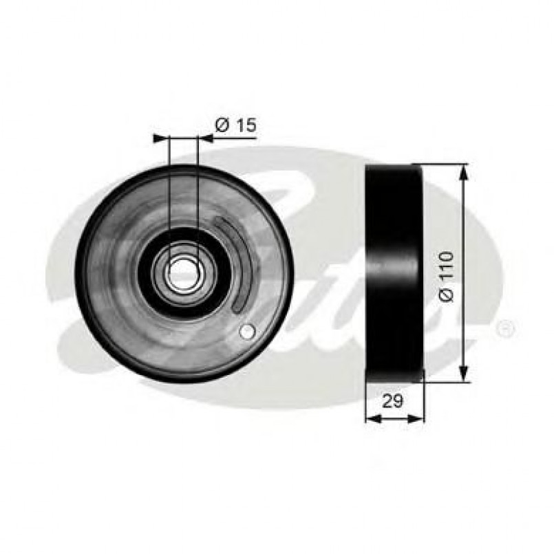T36160 (7803-21260)  Обвідний ролик GATES DRIVEALIGN MV IDLER
