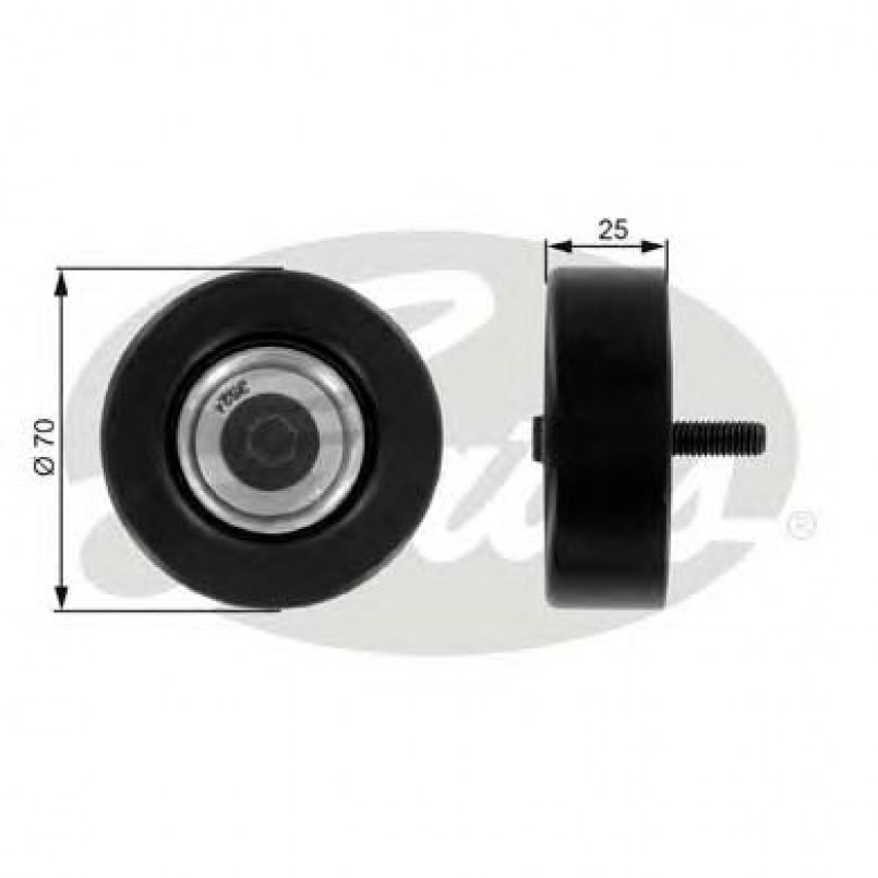 T36175 (7803-21275)  Обвідний ролик GATES DRIVEALIGN MV IDLER