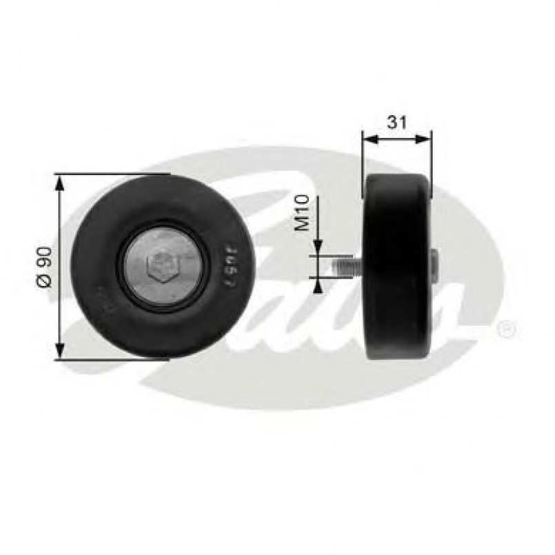 T36197 (7803-21297)  Обвідний ролик GATES DRIVEALIGN MV IDLER