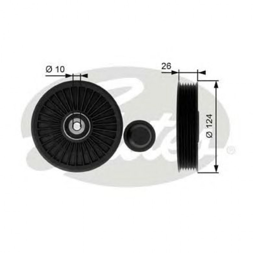 T36216 (7803-21316)  Обвідний ролик GATES DRIVEALIGN MV IDLER