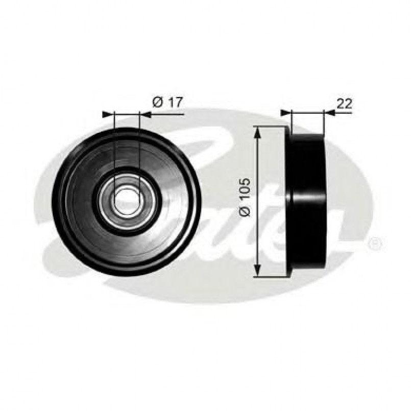 T36228 (7803-21328)  Обвідний ролик GATES DRIVEALIGN MV IDLER