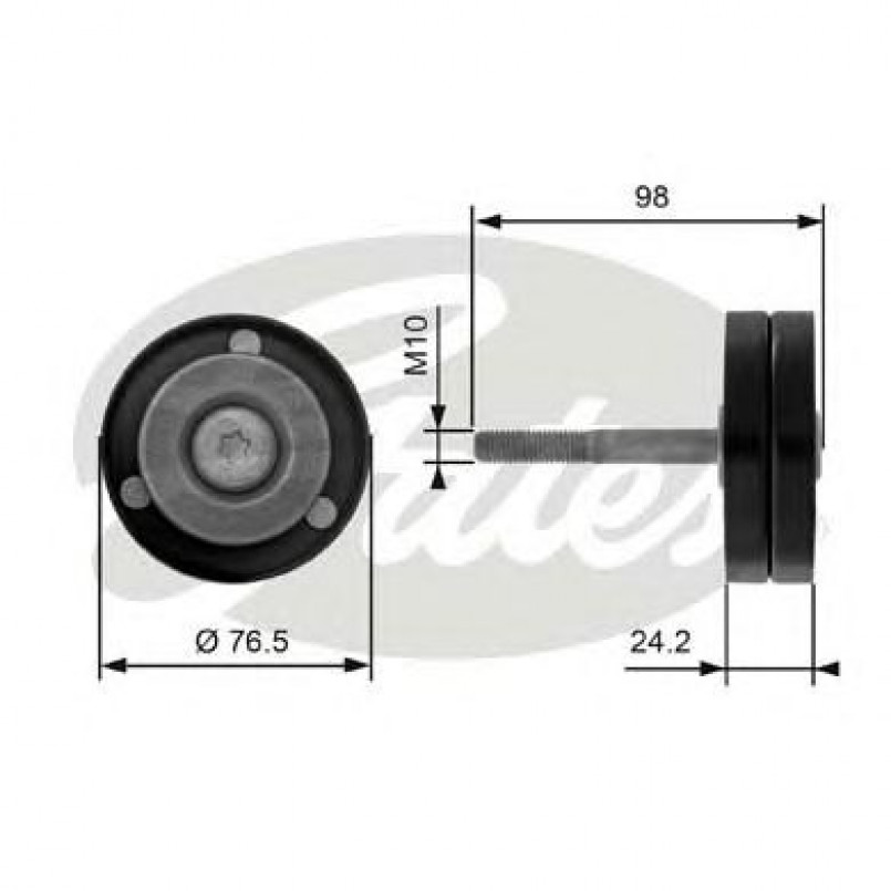 T36232 (7803-21332)  Обвідний ролик GATES DRIVEALIGN MV IDLER