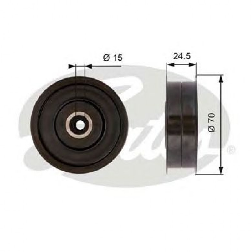 T36372 (7803-21472)  Обвідний ролик GATES DRIVEALIGN MV IDLER