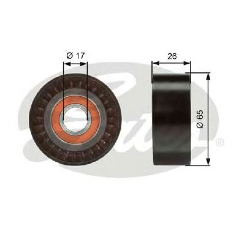 T36376 (7803-21476)  Обвідний ролик GATES DRIVEALIGN MV IDLER