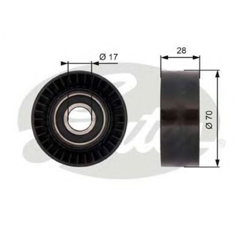 T36379 (7803-21479)  Обвідний ролик GATES DRIVEALIGN MV IDLER