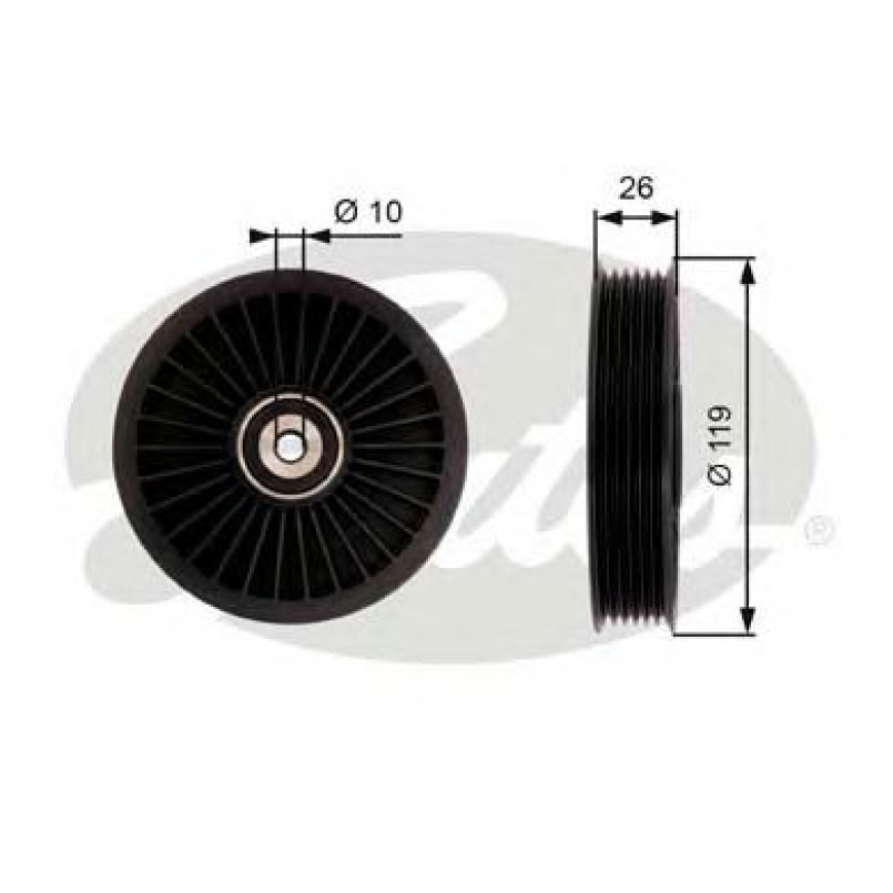T36391 (7803-21491)  Обвідний ролик GATES DRIVEALIGN MV IDLER