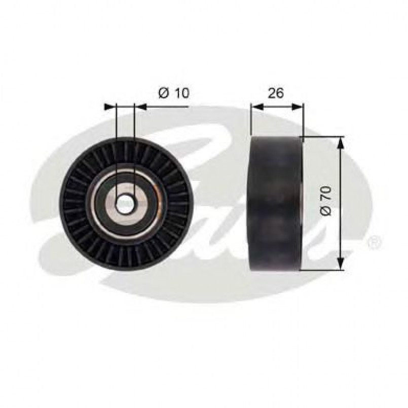 T36393 (7803-21493)  Обвідний ролик GATES DRIVEALIGN MV IDLER