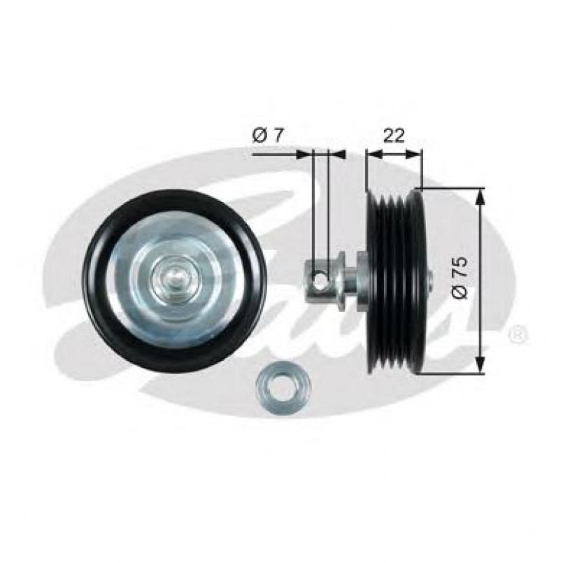 T36446 (7803-21546)  Обвідний ролик GATES DRIVEALIGN MV IDLER