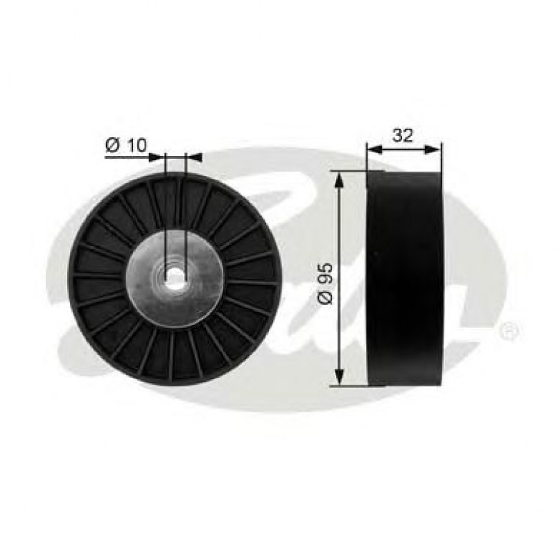 T36135 (7803-25235)  Обвідний ролик GATES EXTRA SERVICE MV IDLER