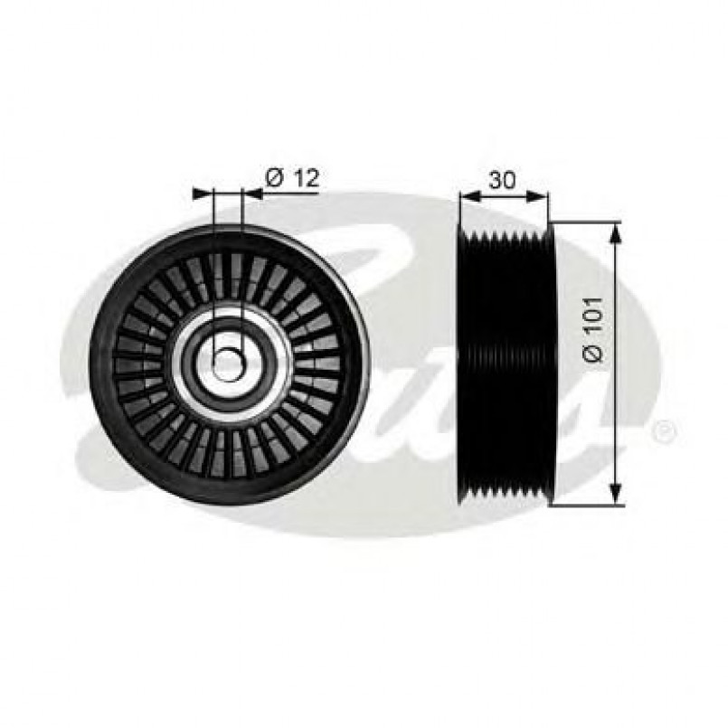 T36170 (7803-25270)  Обвідний ролик GATES EXTRA SERVICE MV IDLER