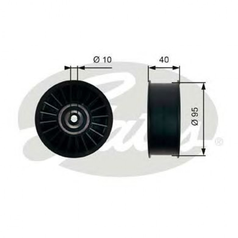 T36500 (7803-25500)  Обвідний ролик GATES EXTRA SERVICE MV IDLER