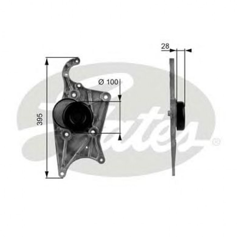 T38109  (7808-01009)  Механізм натягу ременя GATES DRIVEALIGN MV TENS