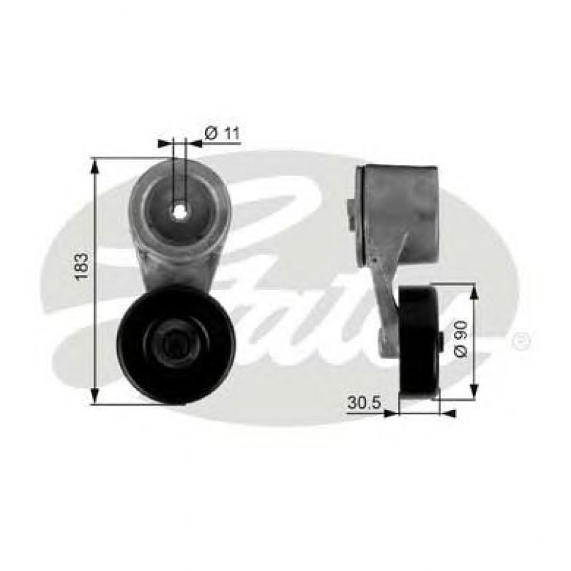 T38107 (7808-21007)  Механізм натягу ременя GATES DRIVEALIGN MV TENS