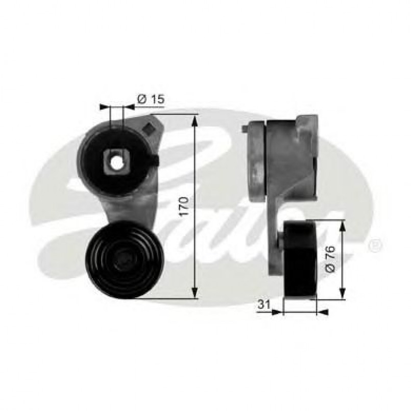 T38118 (7808-21018)  Механізм натягу ременя GATES DRIVEALIGN MV TENS