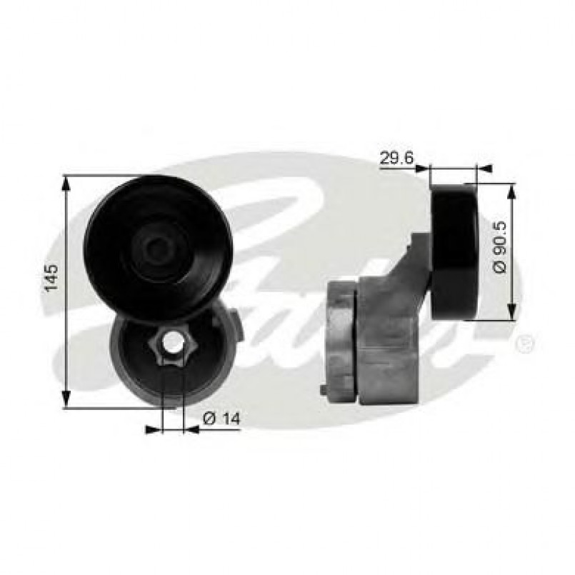T38130 (7808-21030)  Механізм натягу ременя GATES DRIVEALIGN MV TENS