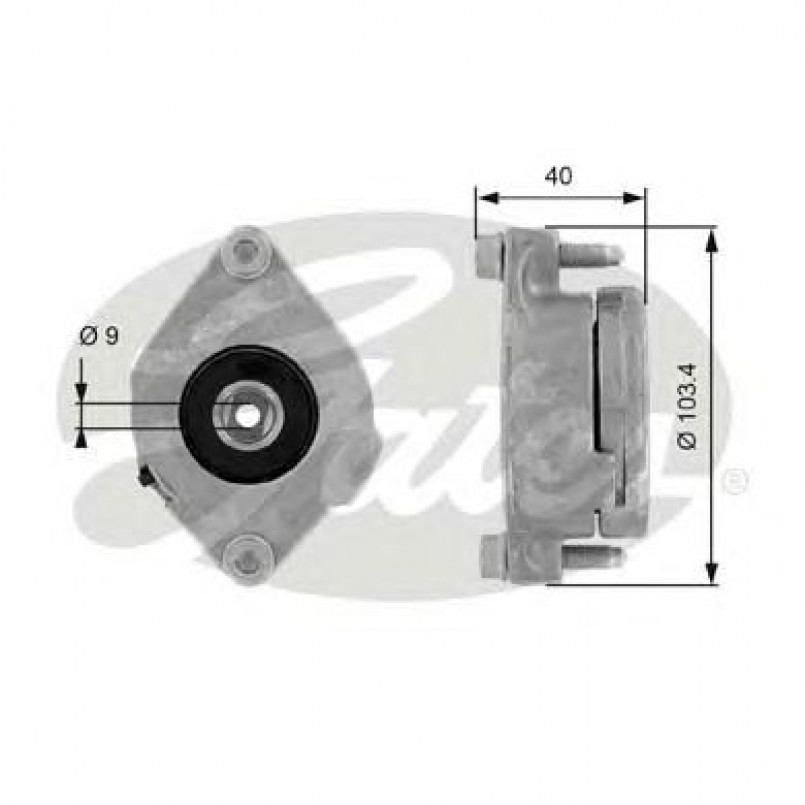 T38147 (7808-21047)  Механізм натягу ременя GATES DRIVEALIGN MV TENS